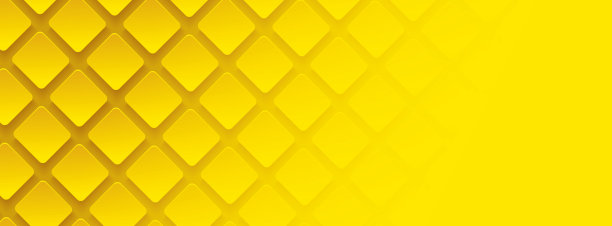 黄色几何方形背景纸艺术风格。用于横幅，网站封面，印刷广告。图片下载