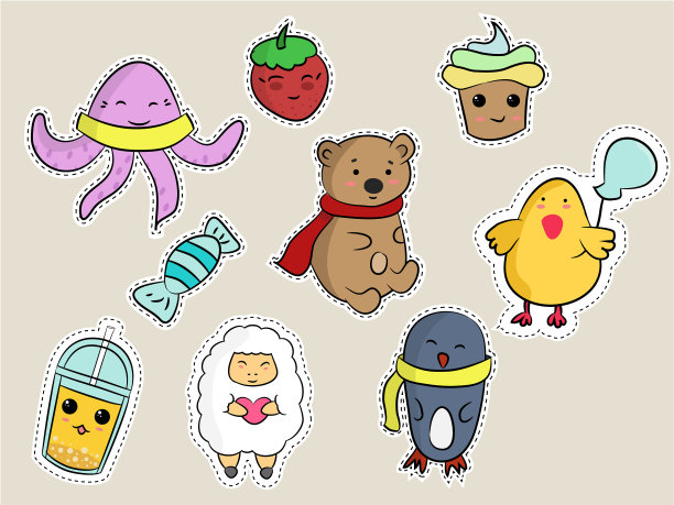 一套时尚补丁图片下载