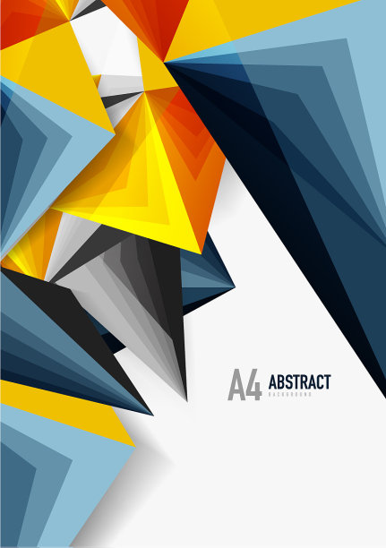 低多边形风格3d三角形线图片下载