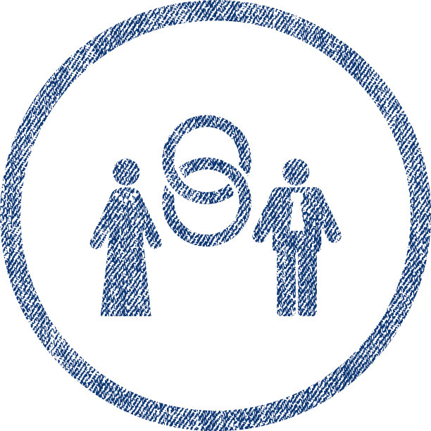 婚姻人圆形织物纹理图标图片下载