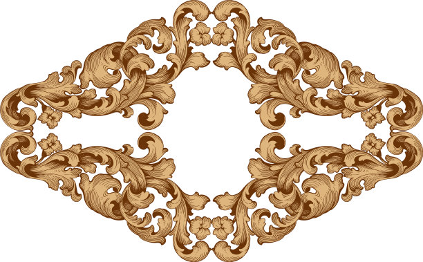 复古巴洛克装饰元素图片下载