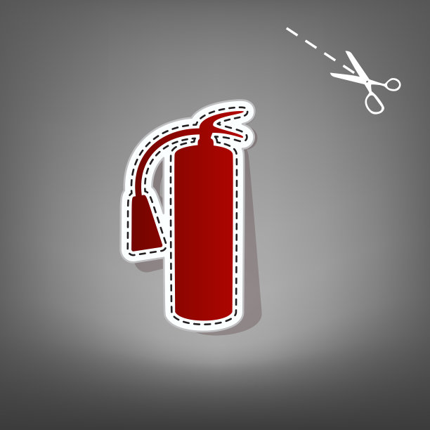 灭火器上标有红色的图标图片下载