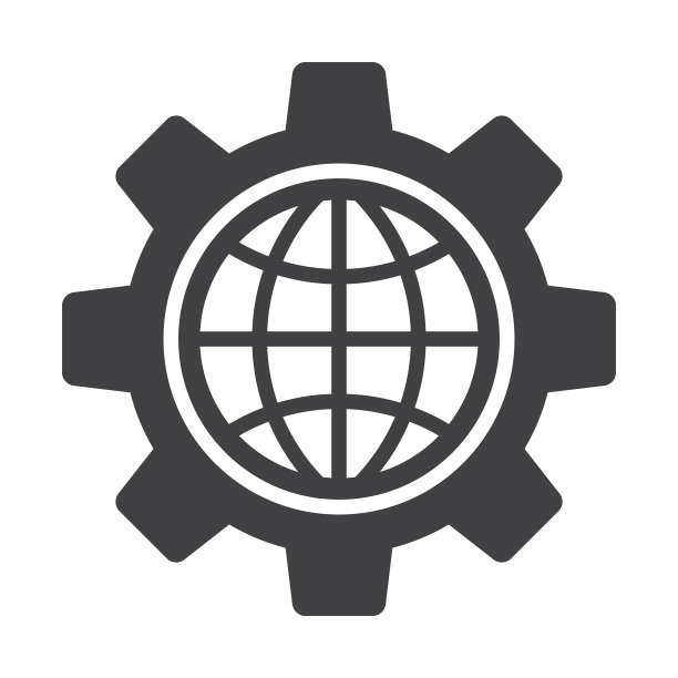 齿轮内部的地球仪或全球选项图片下载