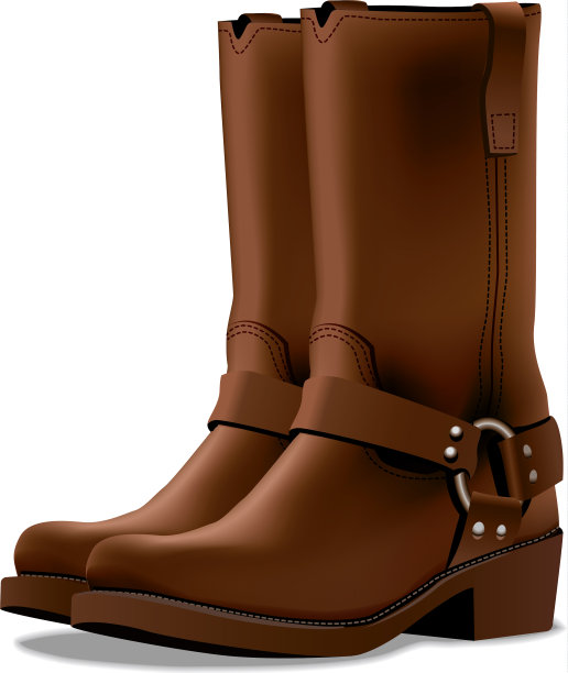 皮牛仔靴图片下载