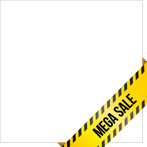 黄色警告带，文字超级销售图片下载