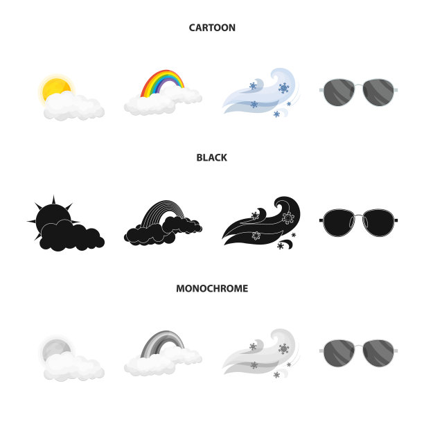 天气气候标志设计图片下载