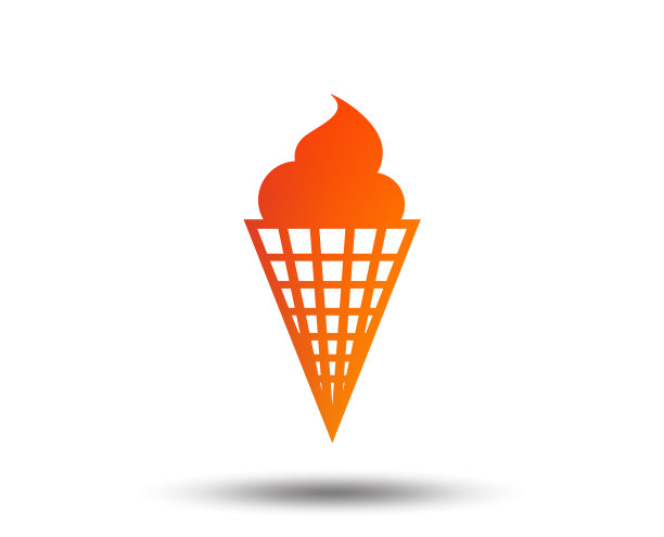 冰淇淋标志，图标，甜的象征图片下载