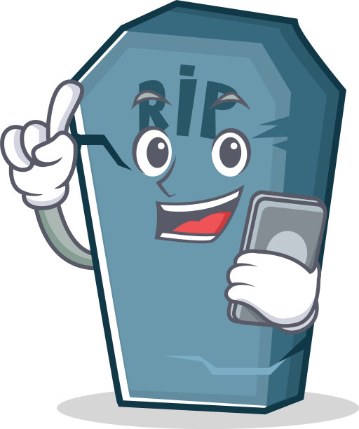 用手机墓碑人物卡通对象图片下载