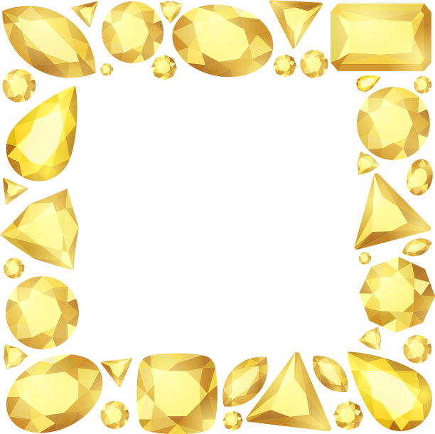 卡通宝石方框图片下载