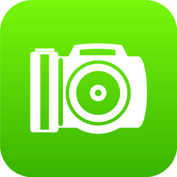 相机图标数码绿图片下载