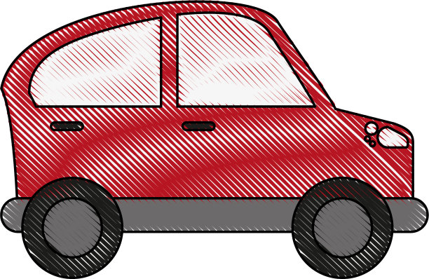 轿车轿厢侧视图图标形象图片下载