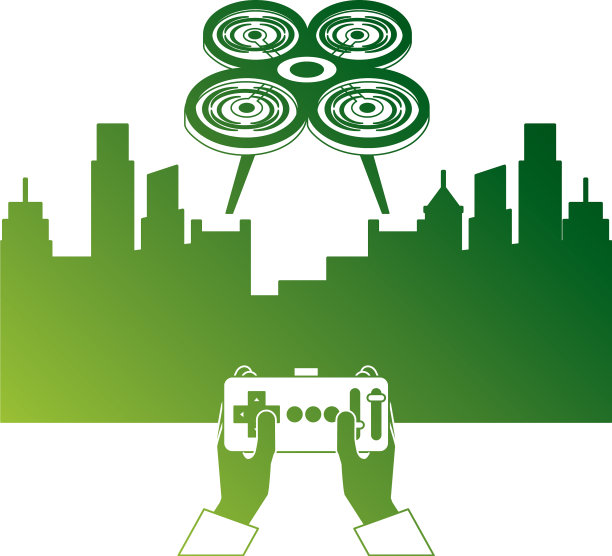 城市景观和人处理遥控图片下载