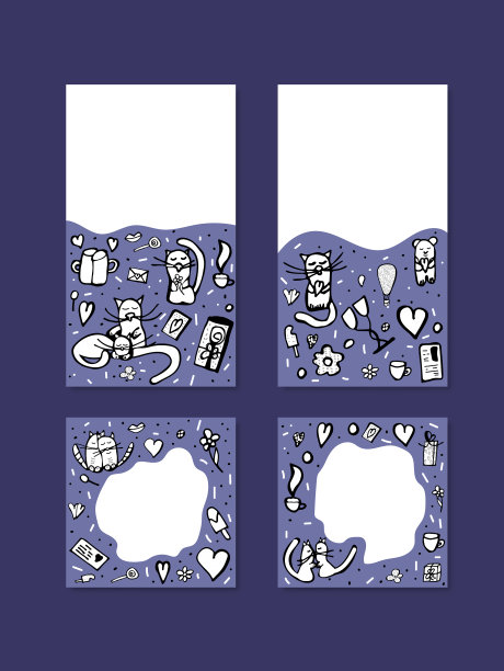 社交媒体模板图片下载