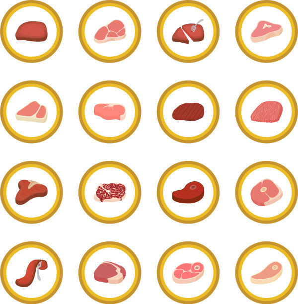 牛排图标圆图片下载