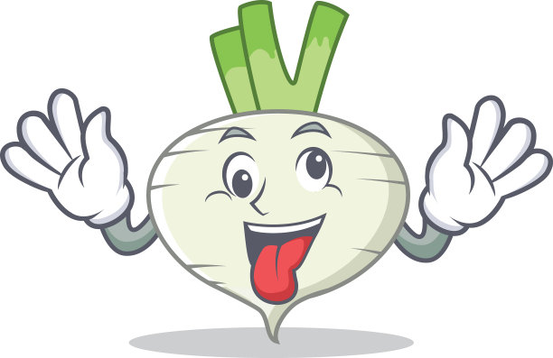 疯狂的萝卜卡通造型吉祥物图片下载
