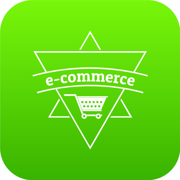 电子商务商店图标绿色图片下载