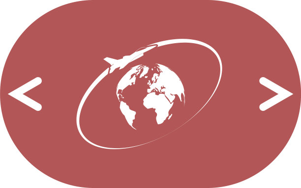 飞机绕地球标志飞行图片下载