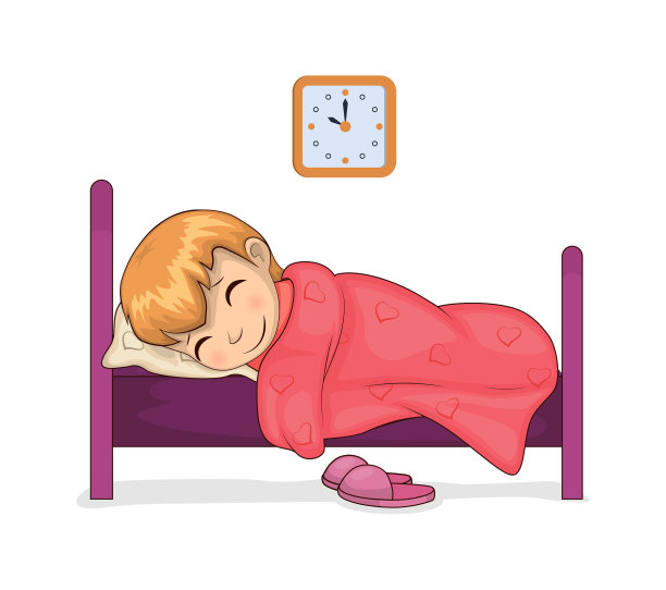 女孩安静地睡在房间里图片下载