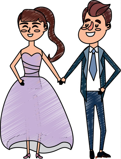 幸福的情侣在一起，浪漫的庆祝图片下载