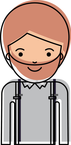 半裸男人，带背带，留胡子图片下载