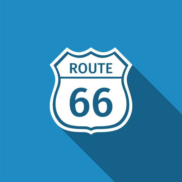 66号公路标志美国公路标志图片下载