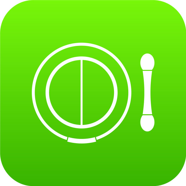 阴影工具包与应用程序图标数字绿色图片下载