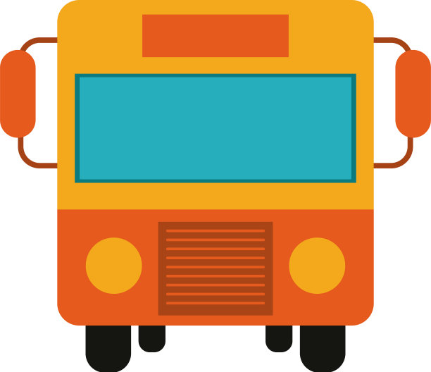 公交车前视图图标图像图片下载