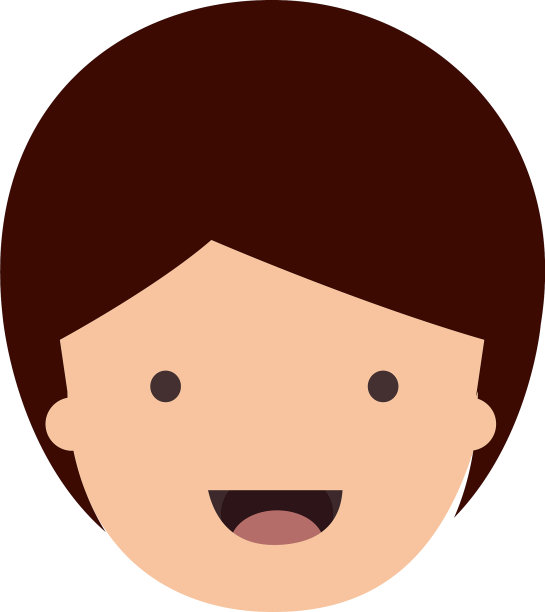 人们图形的孩子的脸与短头发在图片下载