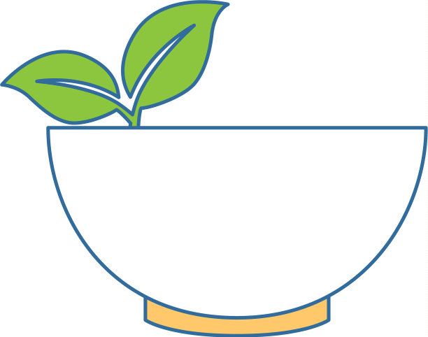 杯与叶的图标图片下载