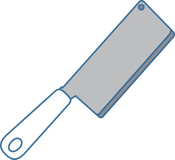 厨房斧孤立图标图片下载