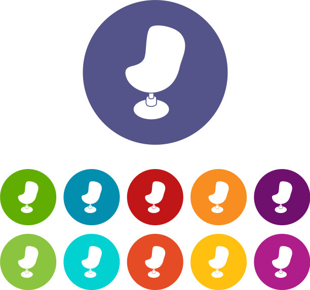 现代椅子图标设置颜色图片下载