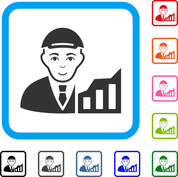 股票交易员框积极图标图片下载