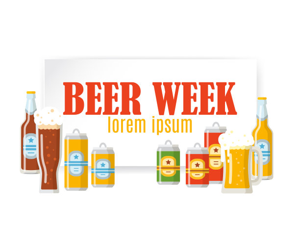啤酒节彩旗图片下载