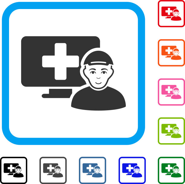 网上病人装裱快乐图标图片下载