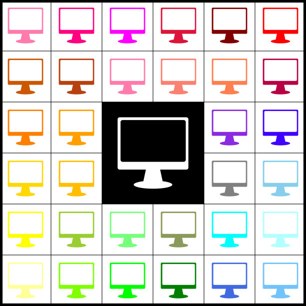 用毛笔标志毡笔的显示器33图片下载