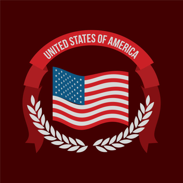 红酒色背景的彩旗统一图片下载