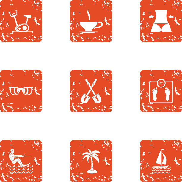 天堂的地方图标设置垃圾摇滚风格图片下载