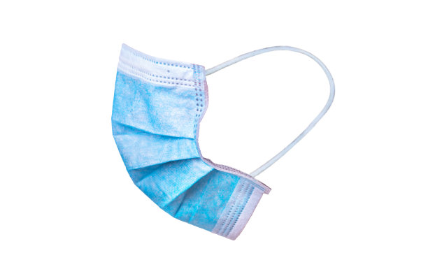 白色背景的医用口罩图片下载