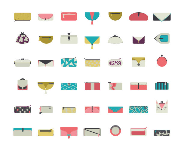 搭配时尚的钱包和手包图片下载