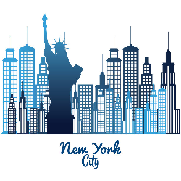 纽约自由女神像的景象图片下载