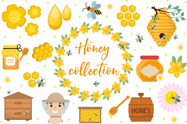 收集蜂蜜、养蜂等对象图片下载