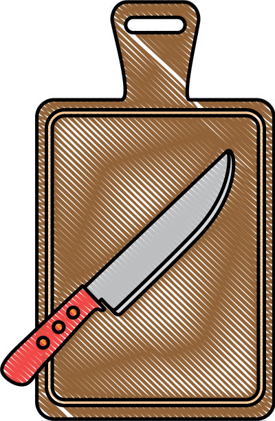 带刀的厨房板图片下载