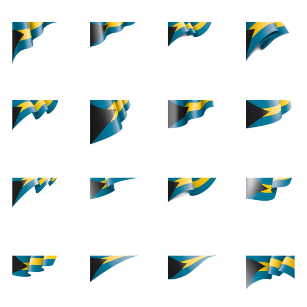 巴哈马国旗上印着白色图片下载