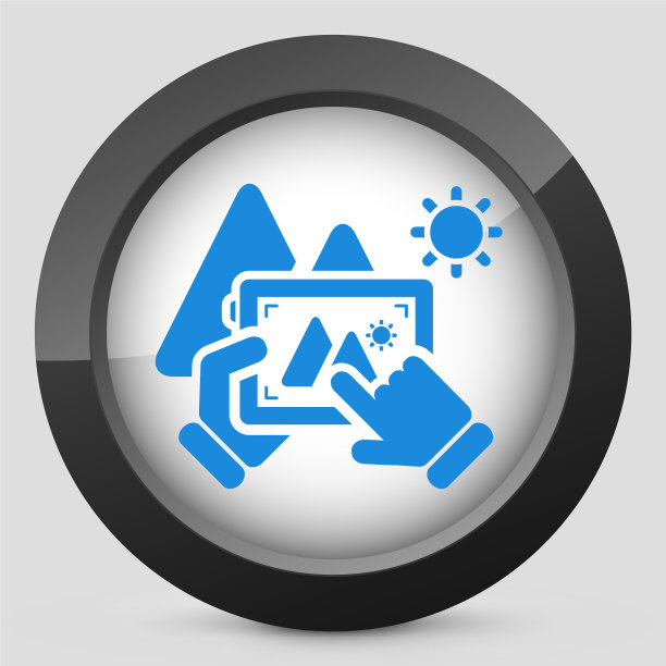 景观数码照片概念图标图片下载