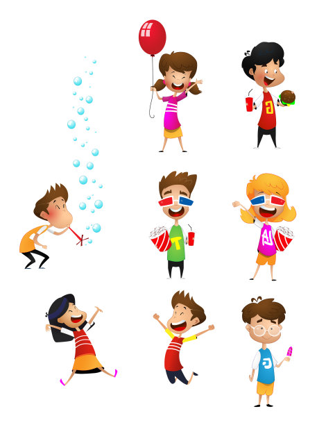 卡通儿童设置图片下载