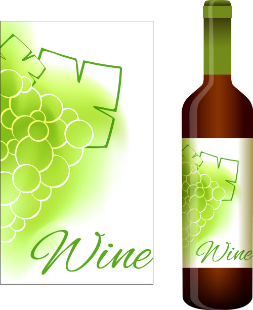 白葡萄酒的标签图片下载