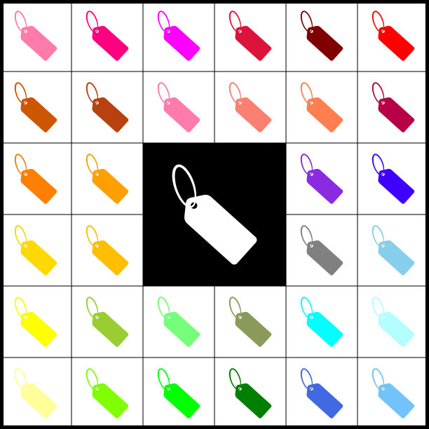 标签标志毡笔33图片下载