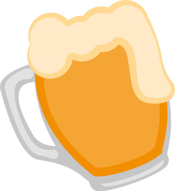 孤立啤酒杯图标图片下载