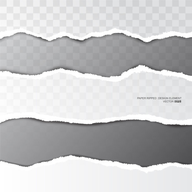 撕纸撕裂条纹透明的背景图片下载