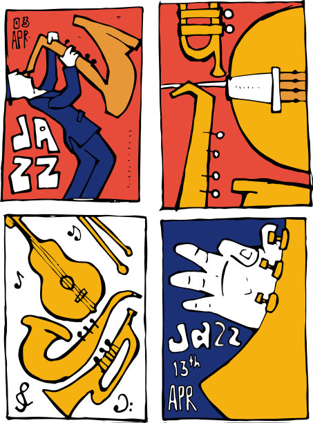 爵士音乐节海报集图片下载